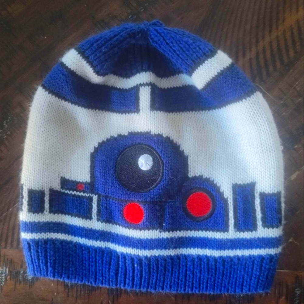 Star Wars Blue and White Knit Hat